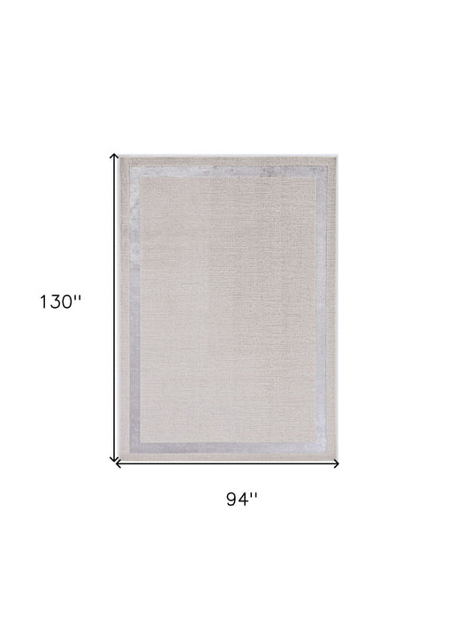 7.8' x 10.8' Area Rug - Gray And Ivory