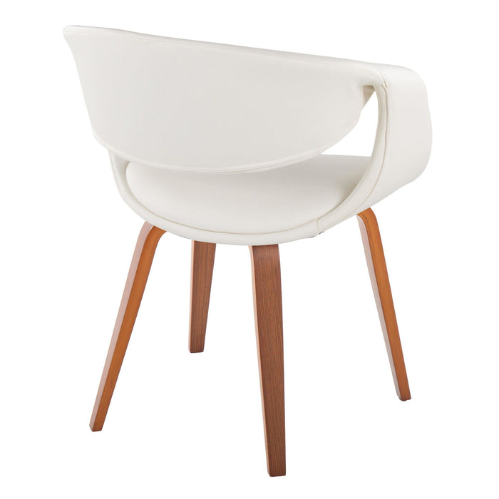 Curvo - Upholstered Chair (Set of 2) - Walnut Wood Legs