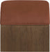Velvet upholstered bench by Meridian Furniture featuring sleek design and plush Sable velvet performance fabric.