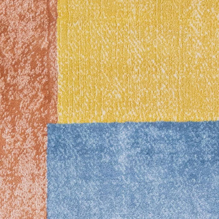 8' X 11' Geometric Area Rug (660055) - Yellow / Orange / Blue