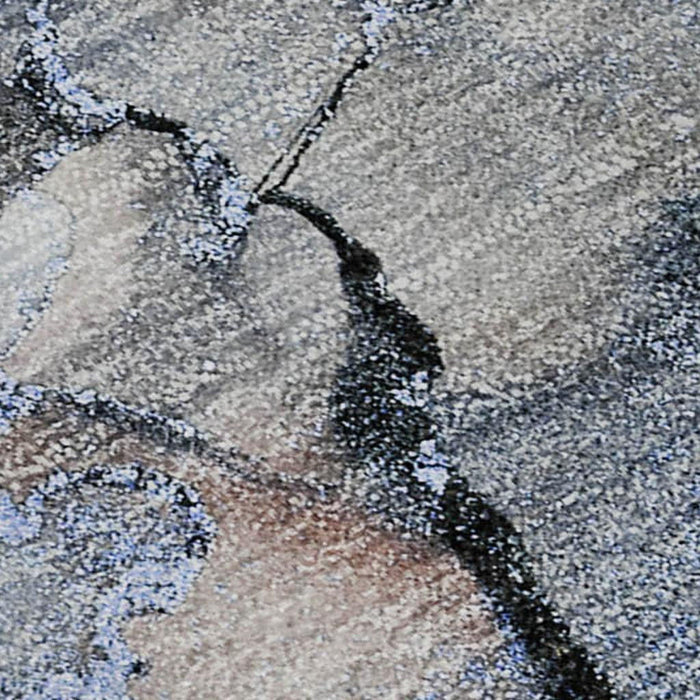 8' X 10' Abstract Washable Area Rug With UV Protection (647294) - Blue / Gray / Ivory