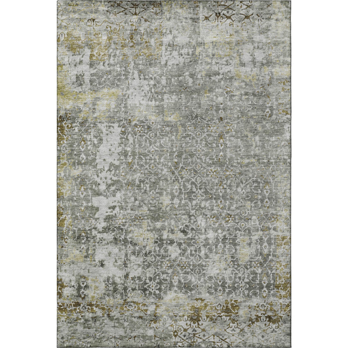 10' X 14' Oriental Washable Area Rug With UV Protection (700217) - Taupe / Beige / Ivory