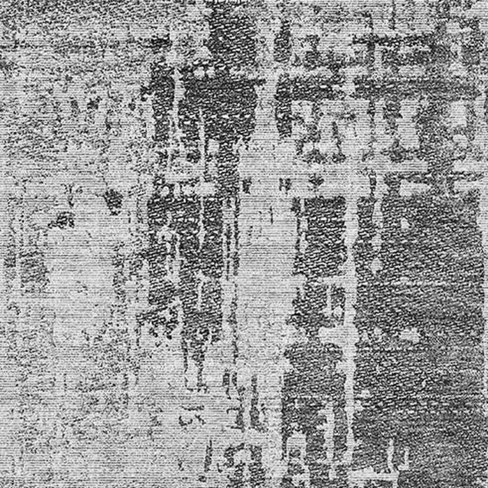 14' X 10' Abstract Washable Area Rug With UV Protection - Gray And Silver