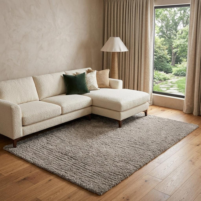 8' X 11' Shag Hand Tufted Area Rug (574457) - Silver