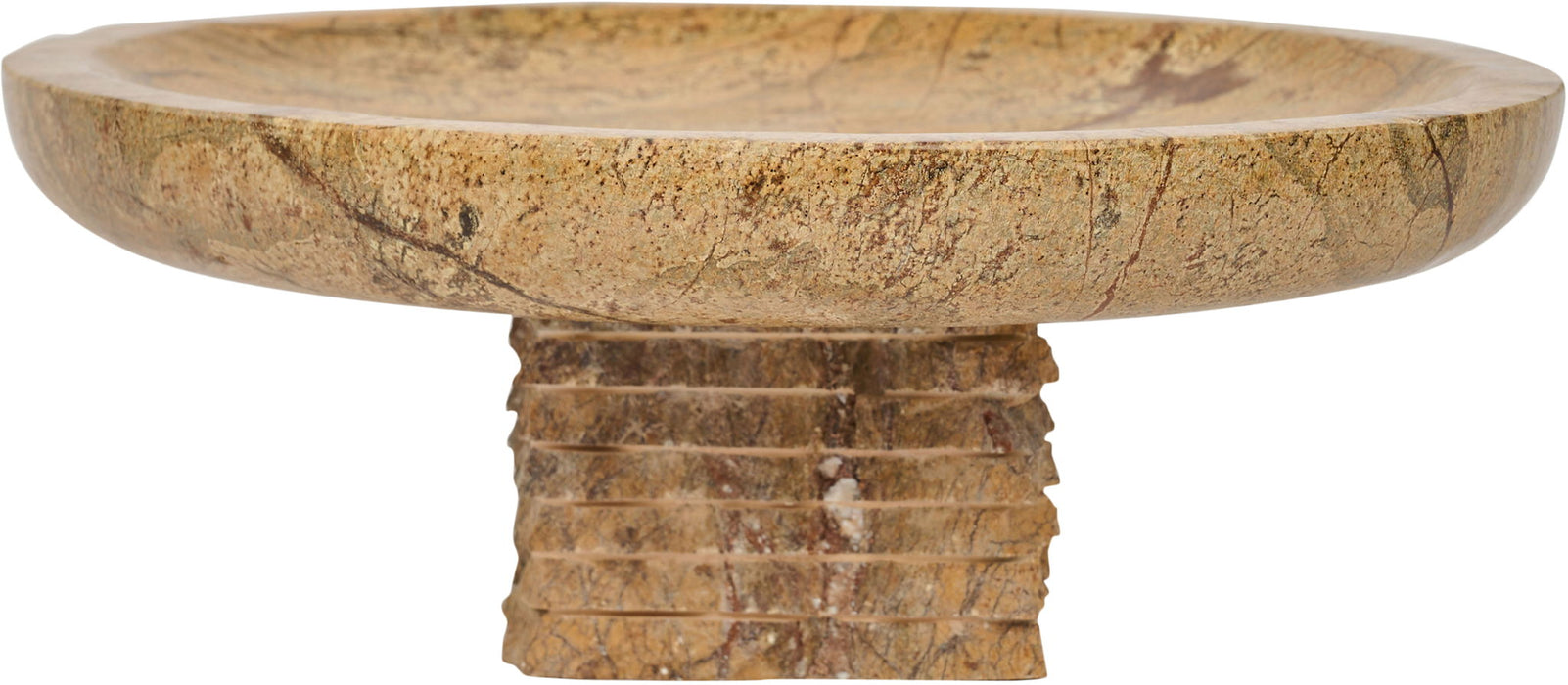 Genuine marble bowl from Meridian Furniture's Colannade collection, showcasing a smooth, polished marble surface and elegant design.