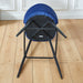 Set of 2 Giga modern blue counter bar stools with backrests, sturdy metal legs, and footrests for kitchen or island seating.