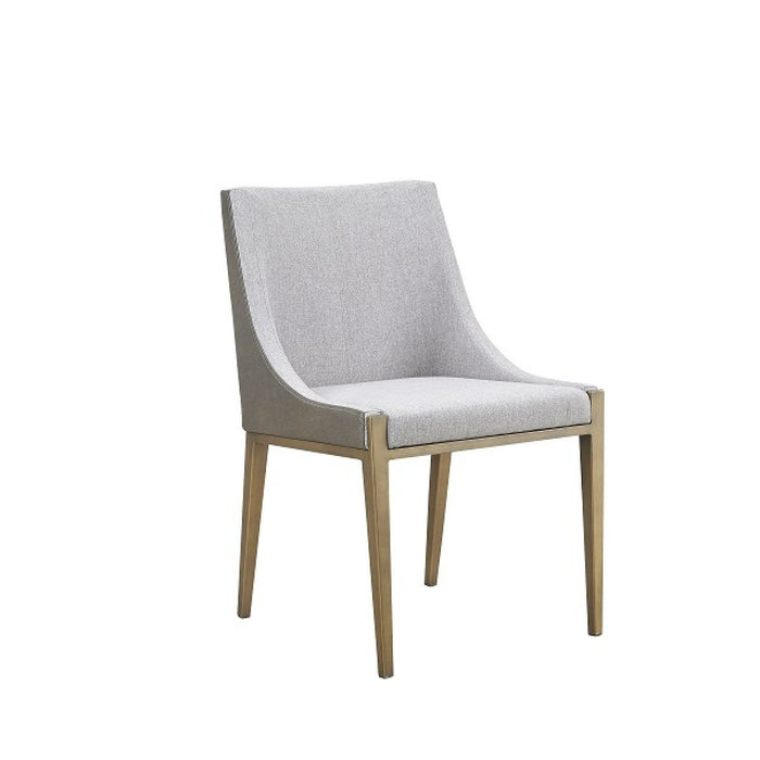 Upholstered Fabric Dining Side Chair - Gray