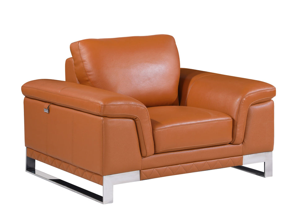 Lovely Leather Chair - Camel