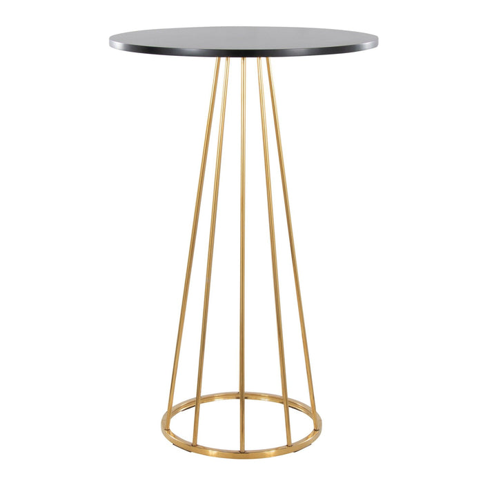 Canary - Bar Table - Gold Metal