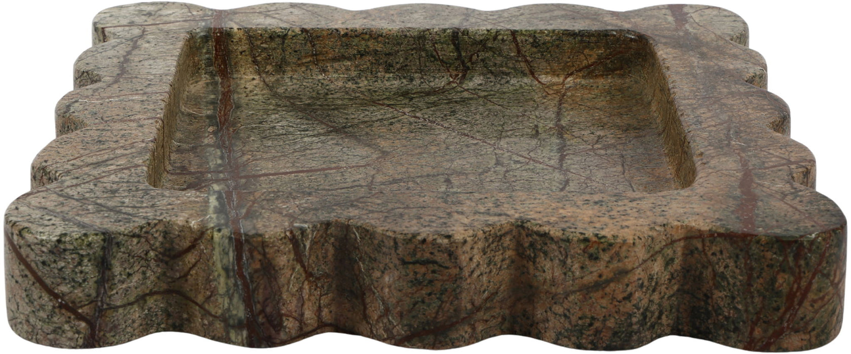 Elegant Meridian Furniture Natalie genuine marble tray with smooth surface and stylish design, perfect for serving or decorative use.