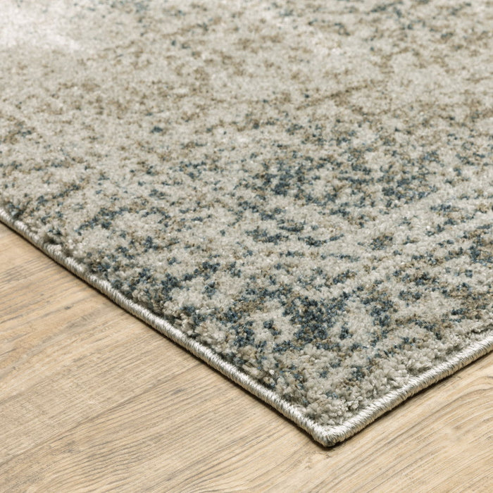 8' x 11' Oriental Power Loom Area Rug - Gray