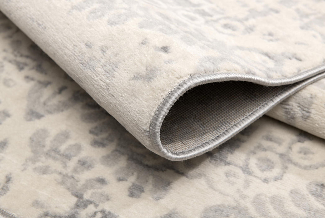 2' X 30' Abstract Area Rug (609806) - Beige / Gray