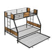 Modern Giga metal bunk bed with dual side ladder, featuring sleek metal design and sturdy construction for space-saving sleeping.