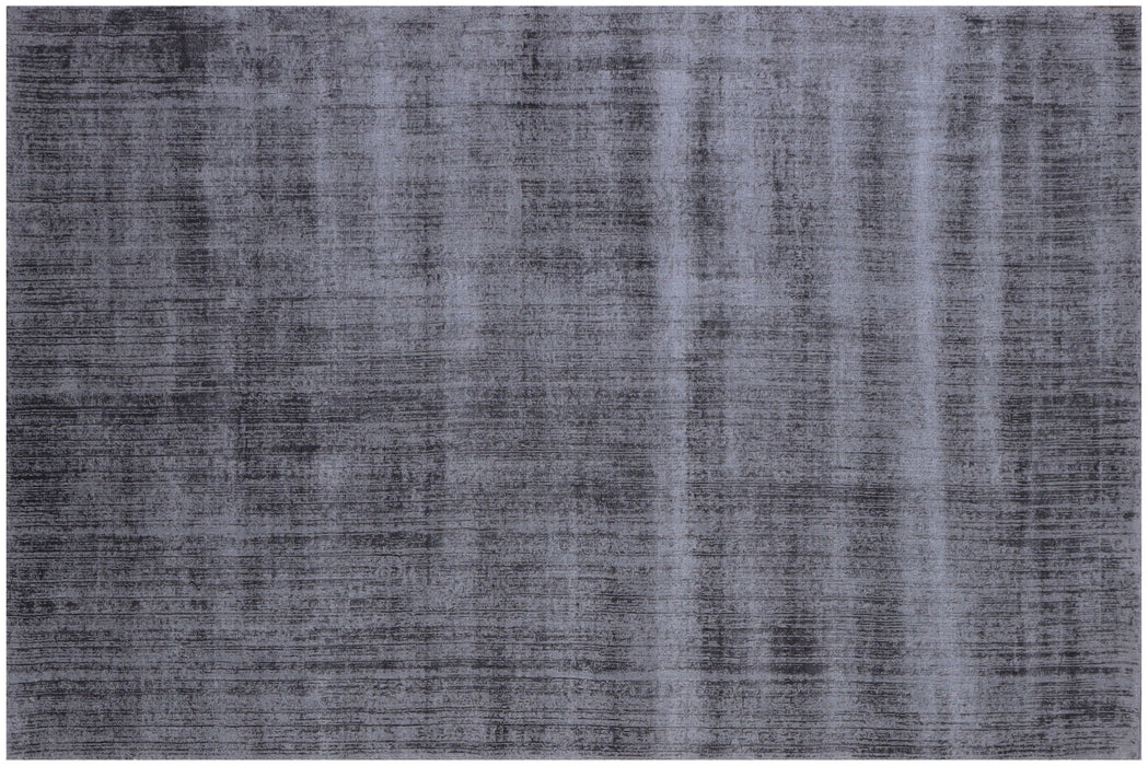 9' x 12' Hand Loomed Area Rug - Charcoal