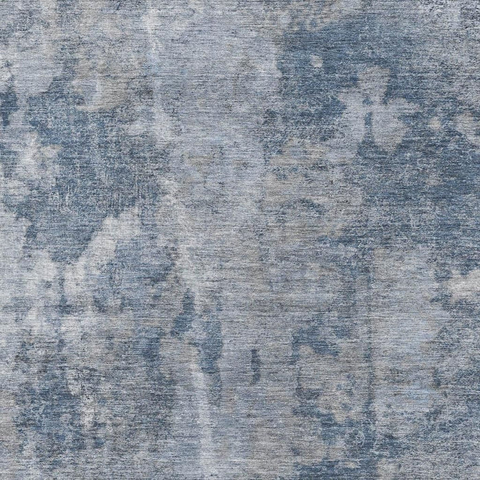 10' X 14' Abstract Washable Area Rug With UV Protection (649816) - Blue / Ivory
