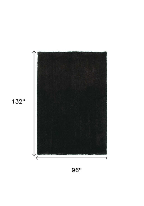 8' x 11' Shag Area Rug - Espresso Brown