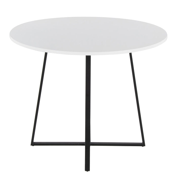 Cosmo - Canary Dining Table - Black Metal Base