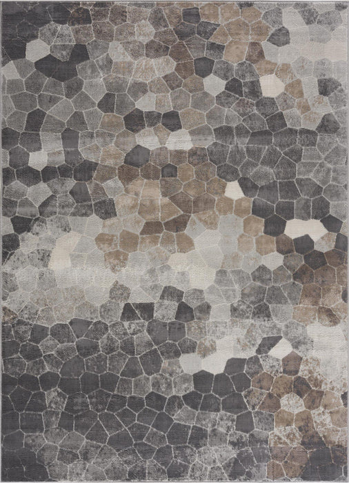 8' x 11' Cobblestone Pattern Area Rug - Beige