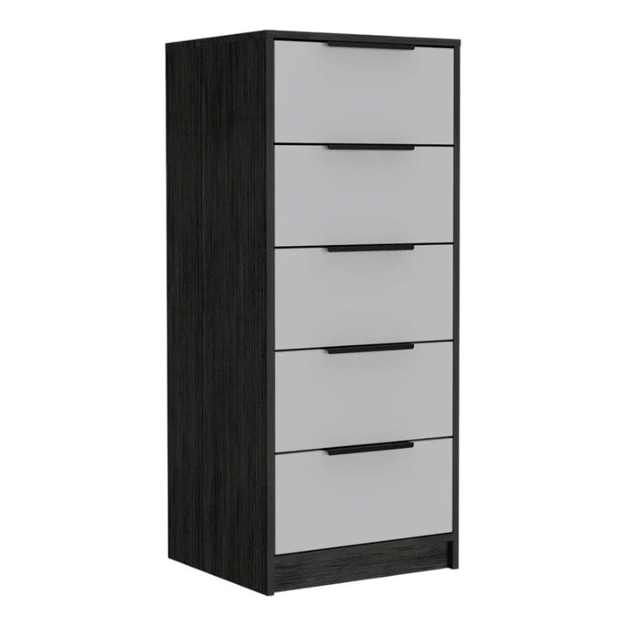 Five Drawer Chest - White
