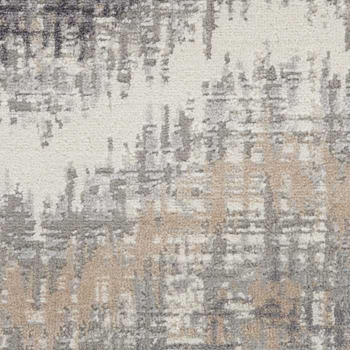 4' X 6' Chevron Area Rug (556207) - Gray
