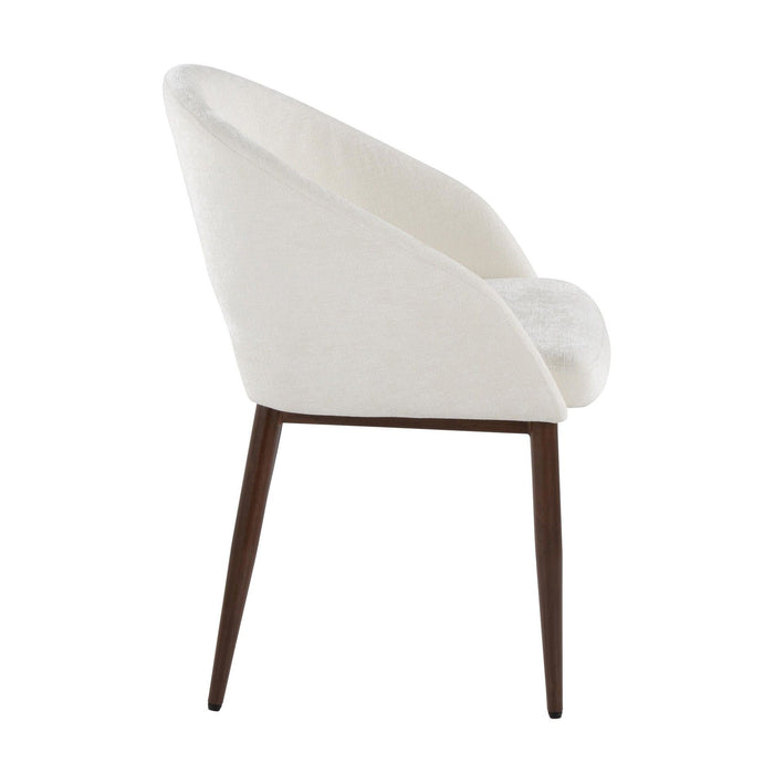 Renee - Upholstered Contemporary Chair (Set of 2) - Walnut Metal Legs
