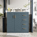 Giga bathroom vanity with sink, storage cabinet, 3 drawers, and soft-closing doors in a freestanding design, modern and functional.