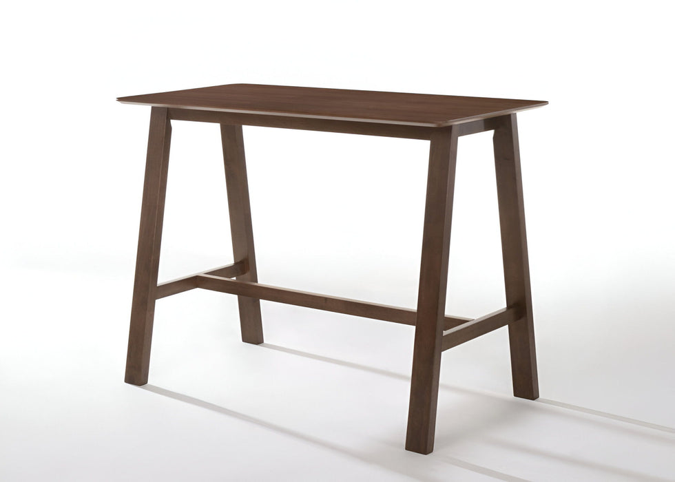 47" Rectangular Counter Height Wood Dining Table - Brown