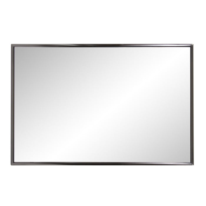 36" Metal Framed Accent Mirror - Gray