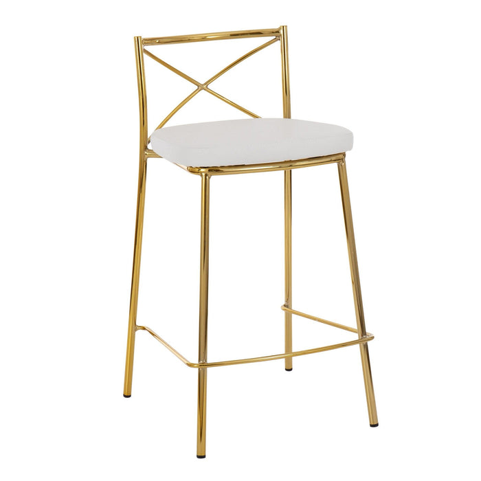 Modern Charlotte - 25" Fixed-Height Counter Stool (Set of 2)