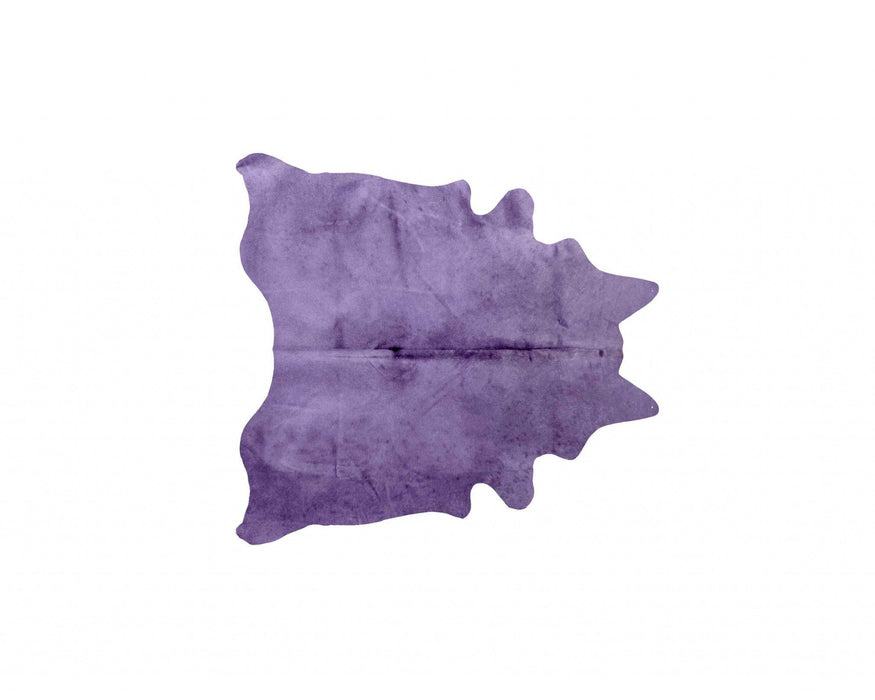 60" x 84" Cowhide Area Rug - Purple