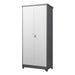 Large Giga outdoor cabinet with vertical design, shelves, and secure lock for outdoor storage and organization.