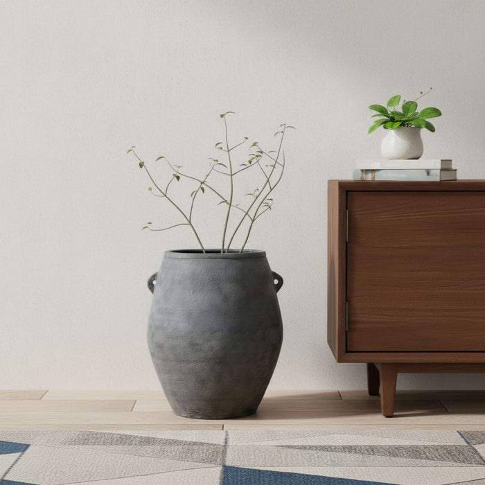 Amphora Floor Vase (608588) - Gray