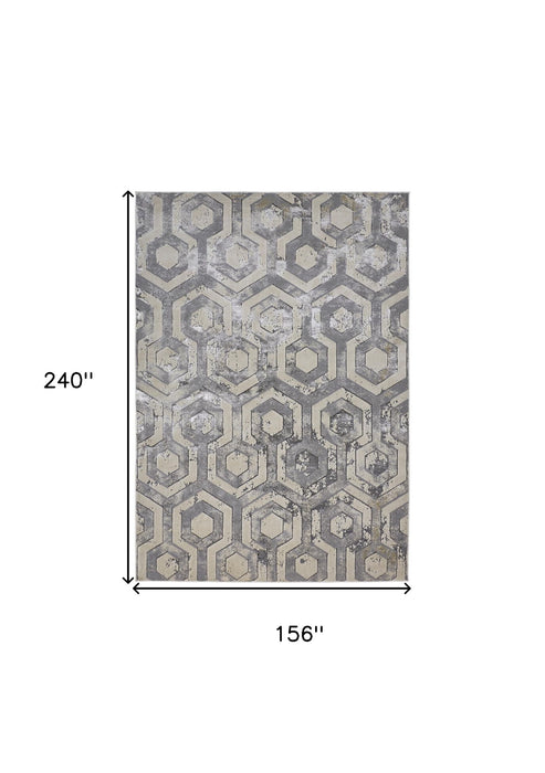 13' x 20' Abstract Area Rug - Gray