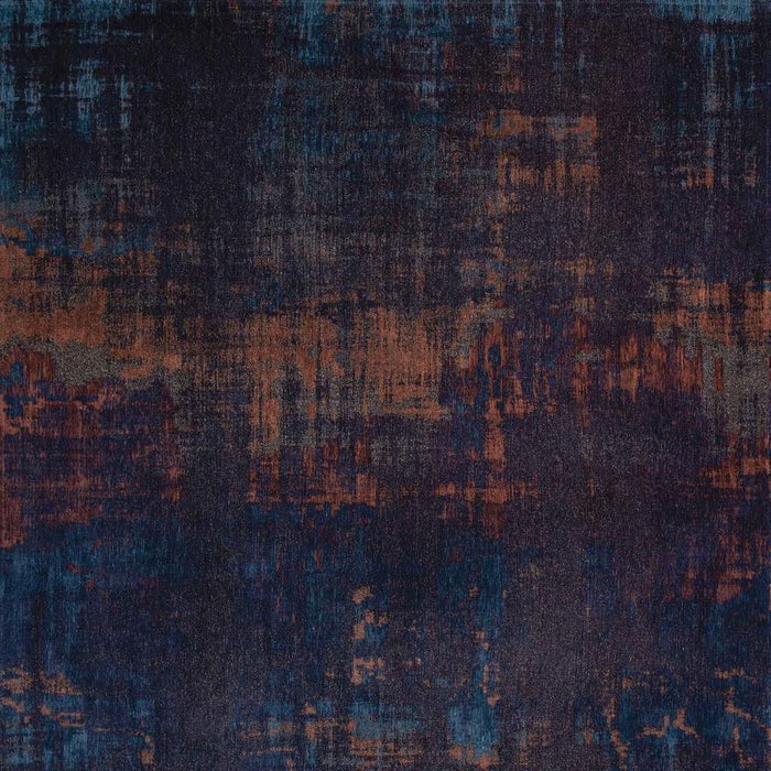 9' X 13' Abstract Washable Area Rug (548734) - Blue / Brown
