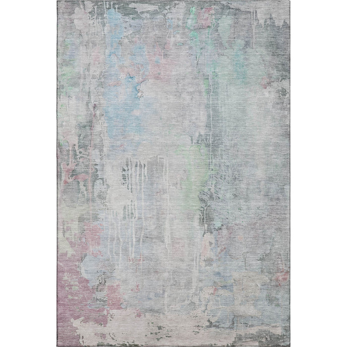 10' X 14' Abstract Washable Area Rug With UV Protection (692136) - Blue / Green / Gray