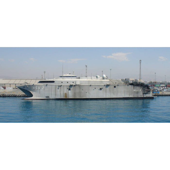 Hand Painted Model Boat (624264) - Gray