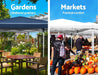 Giga 10x20 ft outdoor portable pop-up canopy tent with six removable sidewalls, carry bag, and four weight bags for outdoor events.