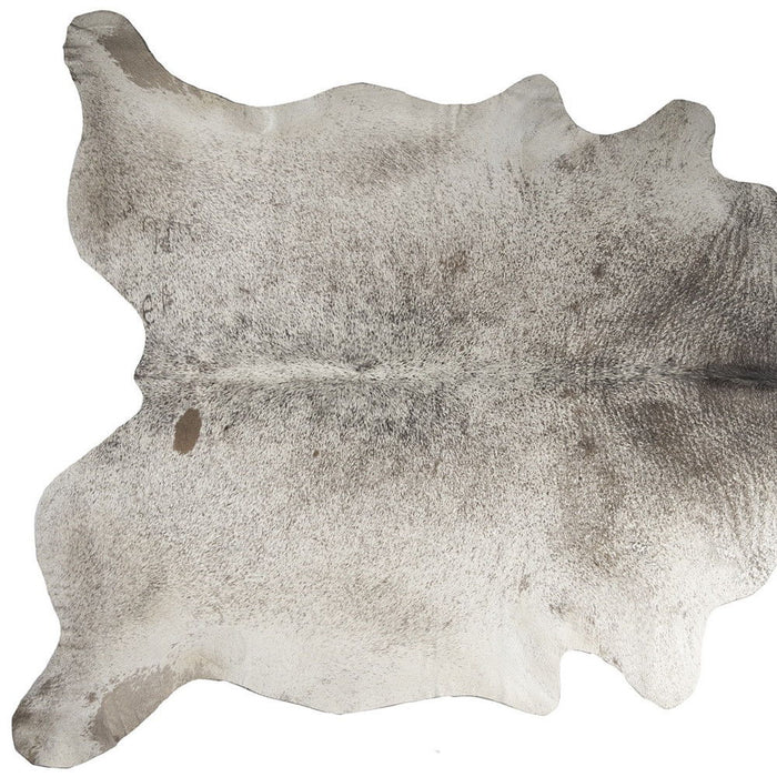 5' x 7' Cowhide Hand Knotted Area Rug - Taupe And Ivory