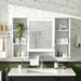Giga 3-in-1 modern bathroom medicine cabinet with adjustable shelf, soft-close door, high-definition mirror, and towel bar.