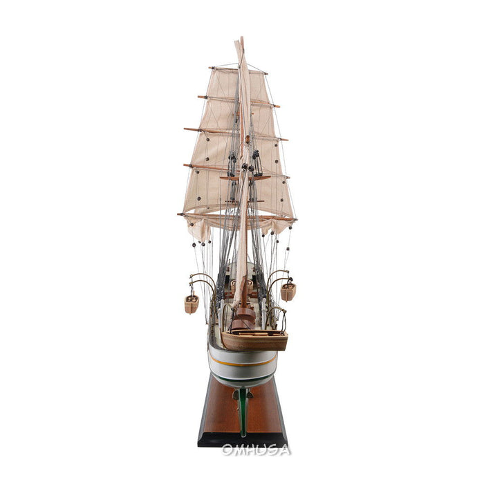 Hand Painted Model Boat (624643) - Dark Brown / Beige