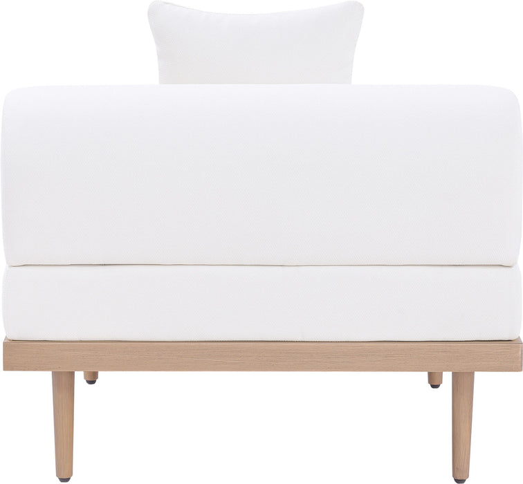 Laguna - Resilient Water Resistant Fabric Upholstered Outdoor Patio Modular Armless Chair