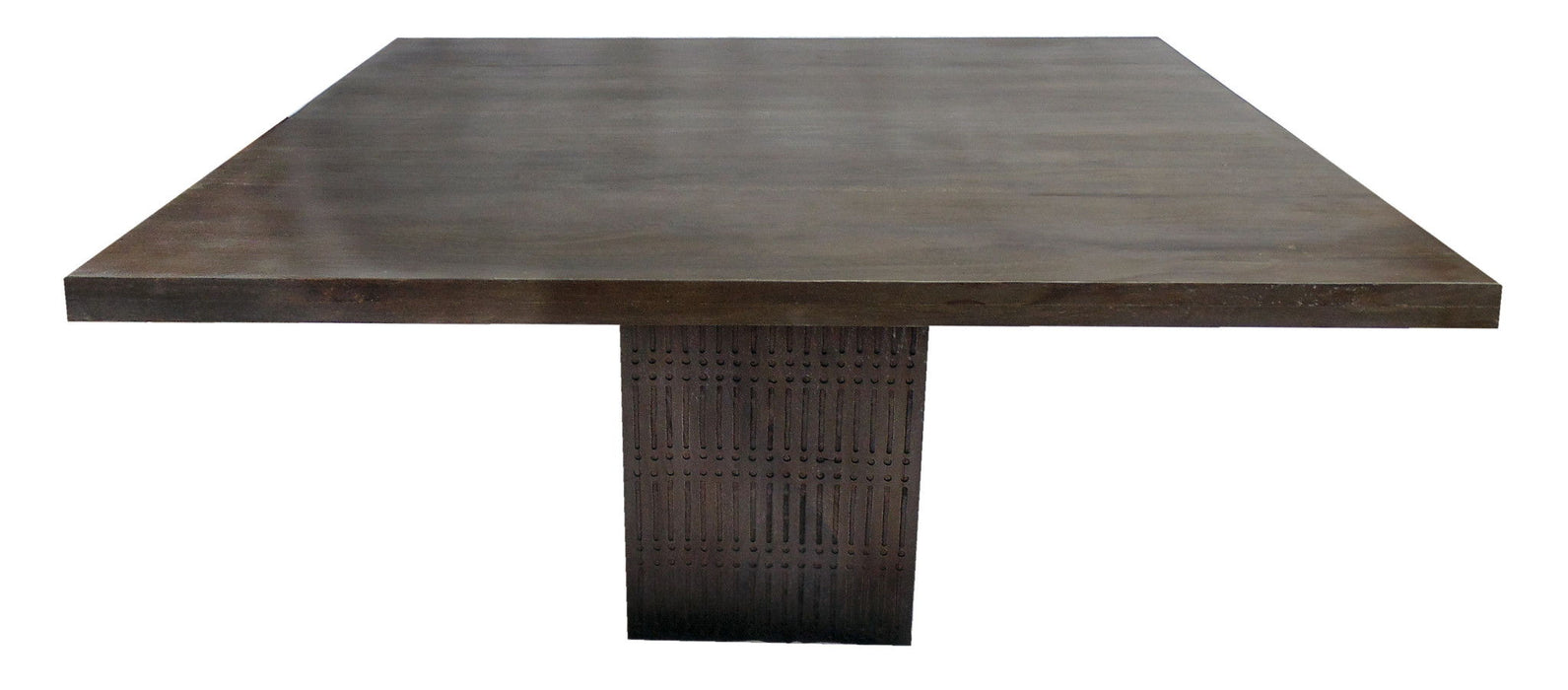 42" Solid Wood Dining Table - Brown