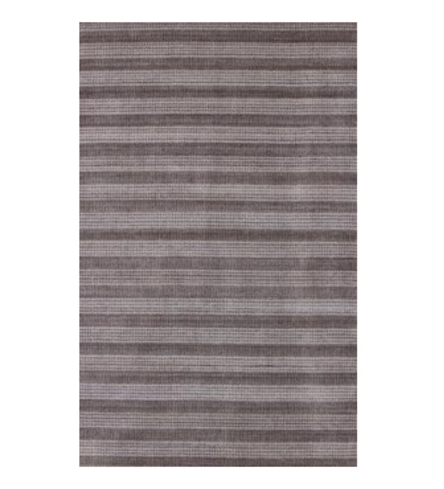 5' x 8' Hand Loomed Area Rug - Rust And White