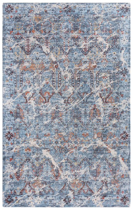 10' X 13' New Zealand Lambs Wool Abstract Hand Carved Handmade Area Rug (747860) - Blue / Beige / Ivory