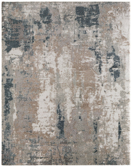 9' X 12' Abstract Area Rug (722303) - Blue / Ivory