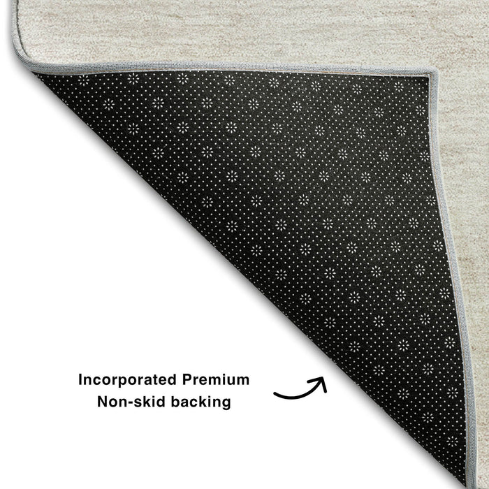 10' X 14' Geometric Washable Area Rug With UV Protection (655830) - Copper / Gray / Ivory