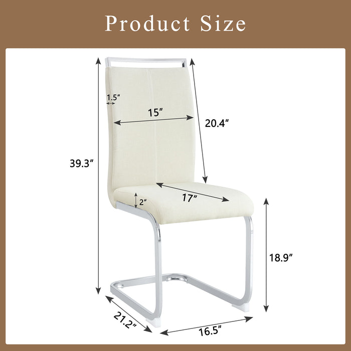 Giga dining chair set featuring ergonomic backrests and modern design, ideal for dining rooms or kitchens.