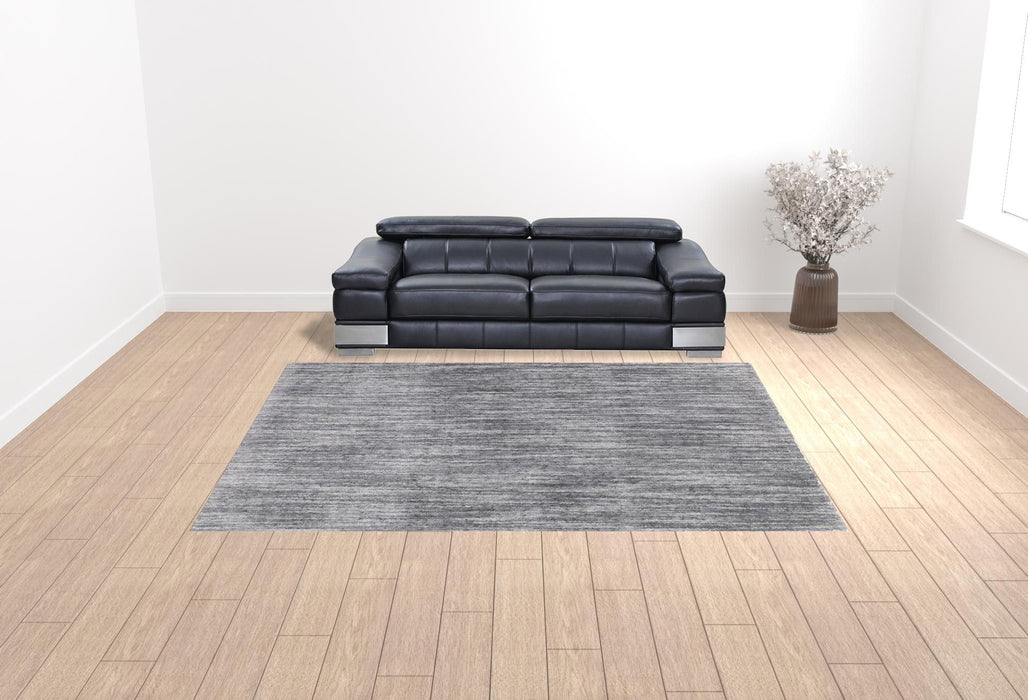 10' x 13' Shag Power Loom Stain Resistant Area Rug - Gray