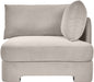 Meridian Furniture Hammond velvet performance fabric upholstered stationary chair with plush cushioning and stylish design.