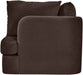 Meridian Furniture Hammond velvet performance fabric upholstered stationary chair with plush cushioning and modern design.